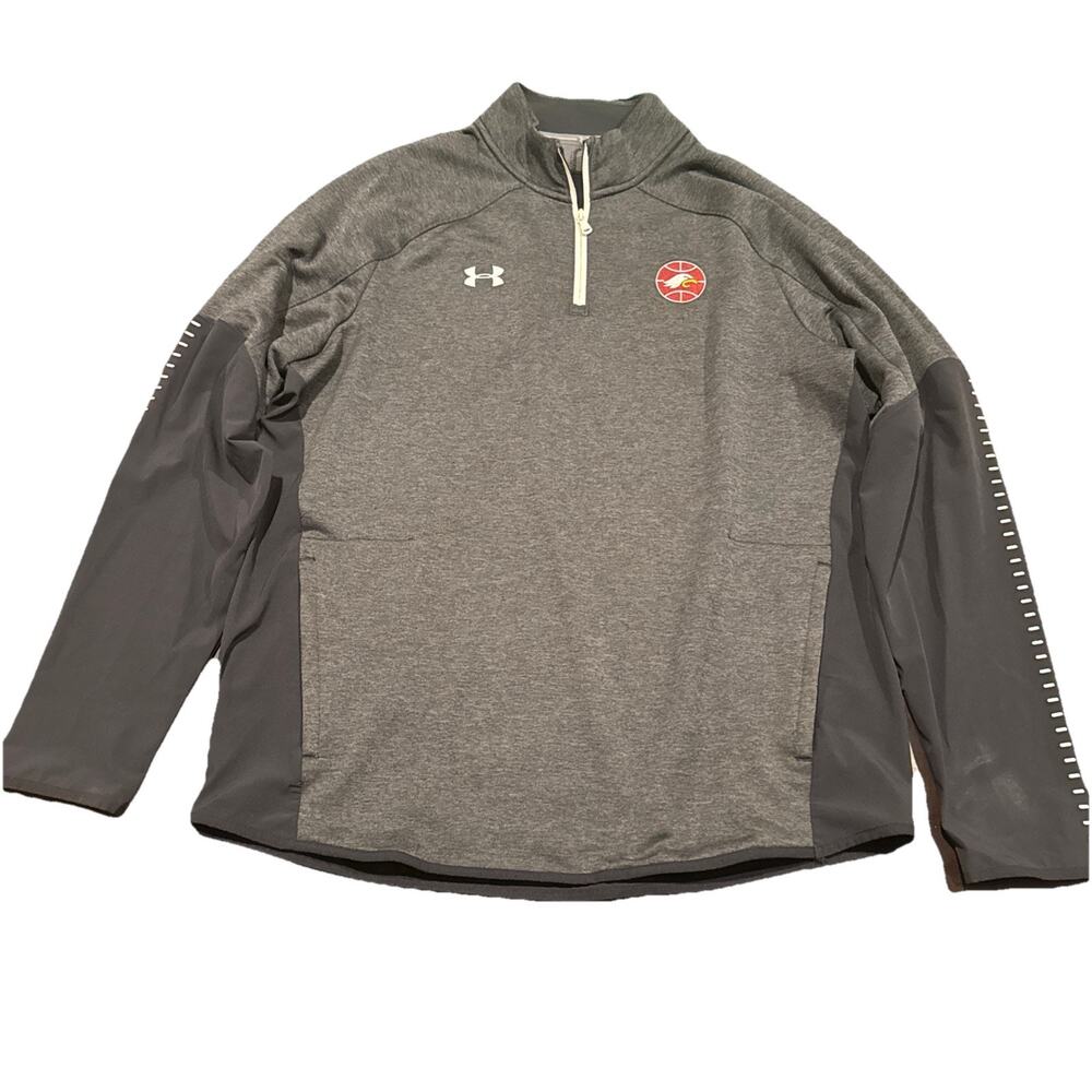 Under Armour 1/4 Zip Pull Over XL Gray